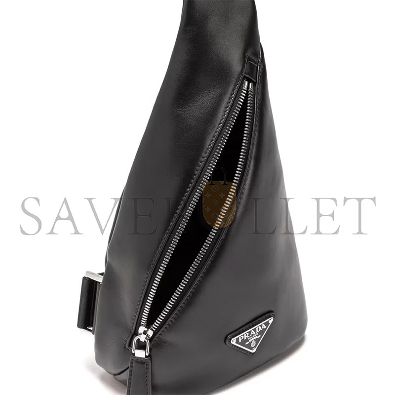 Pra*a cross leather bag 2vz098 (32*17*6.5cm)